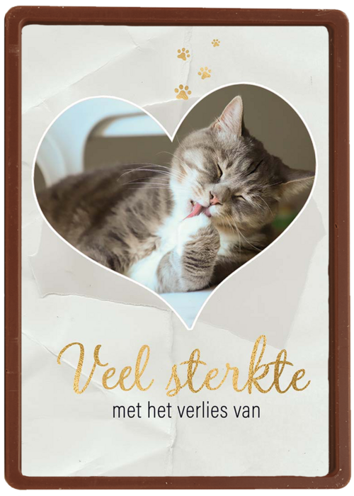 Kaart Hallmark | Condoleance Kaarten | Fotokaart Veel Sterkte Met Verlies Kat