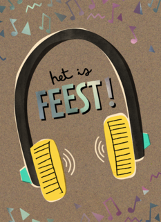 Lentefeest Het Is feest koptelefoon