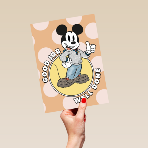 Complimentkaart Mickey Mouse