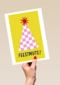 Verjaardagskaart Feestmuts