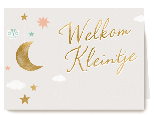 geboorte felicitatie welkom kleintje