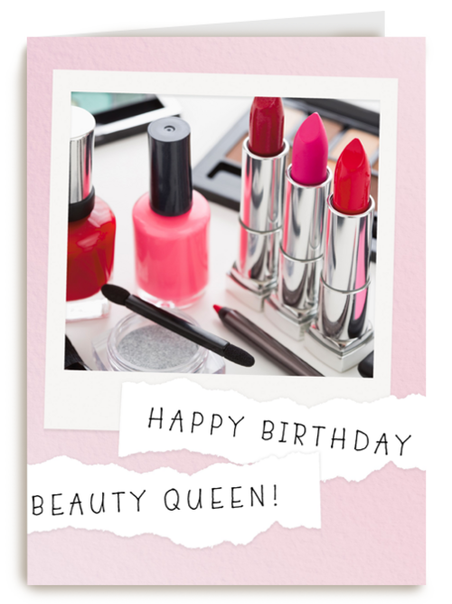Verjaardagskaart Hallmark | Verjaardagskaart Tiener Meisje Makeup Spullen