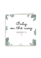 zwangerschap aankondiging baby on the way