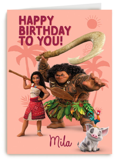 Disney Vaiana Happy Birthday To You