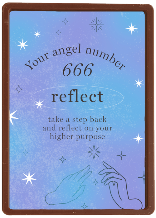 Chocolade Kaart | Hallmark | Angel Numbers 666 Reflect Stijlvol