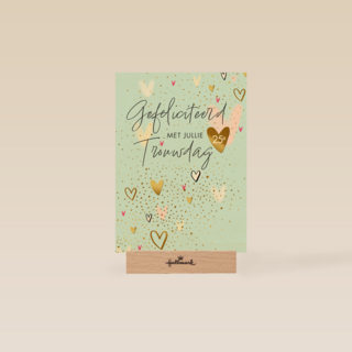 Gefeliciteerd met jullie 25e trouwdag hartjes