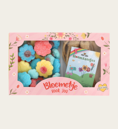 Brievenbus Snoep Bloemetje Voor Jou Met Bloemen Zaadjes