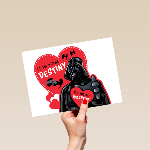Valentijnskaart Darth Vader it is your destiny