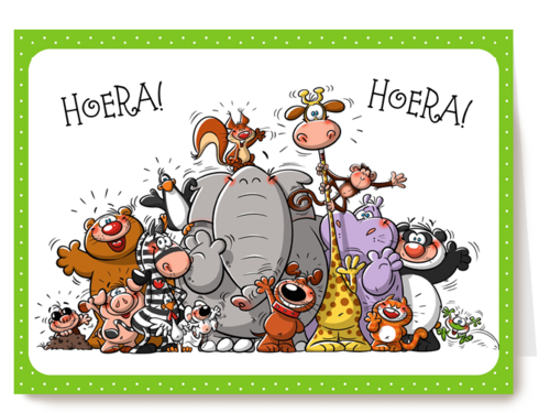 dieren roepen hoera