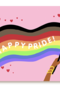 Happy Pride waving flag