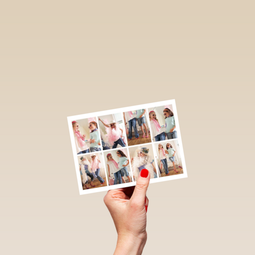 dubbele fotokaart acht foto