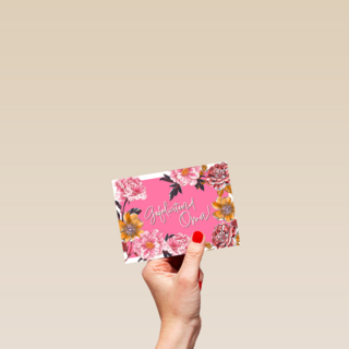 een mooie verjaardagskaart voor oma met bloemen