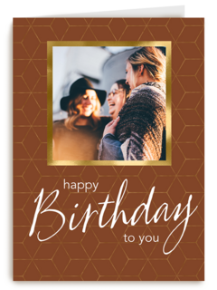 Verjaardag kaart foto stijlvol happy birthday to you