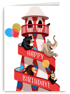 verjaardagskaart jongen meisje tiener happy birthday folio