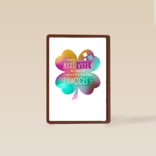 kleurrijk klavertje vier