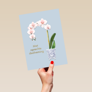 Condoleance heel veel sterkte vaas