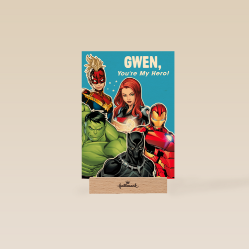 Verjaardagskaart Avengers you are my hero