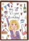 Verjaardagskaart vrouw Yay it is your birthday Matia Studio