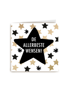 nieuwjaarskaart hip zakelijk de allerbeste wensen ster