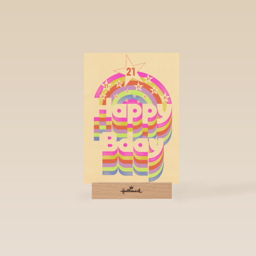 happy 21 bday met disco regenboog