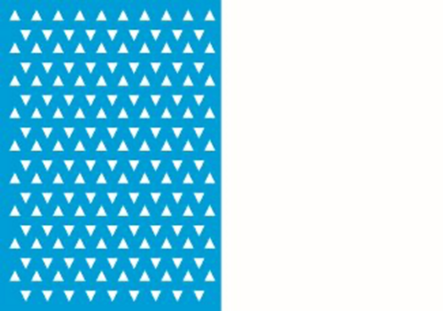 zeventig blauw driehoeken