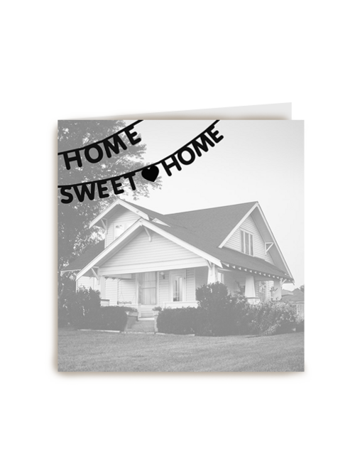 Kaart Hallmark | Felicitatie Nieuwe Woning | Fotokaart Home Sweet Home Vlaggen