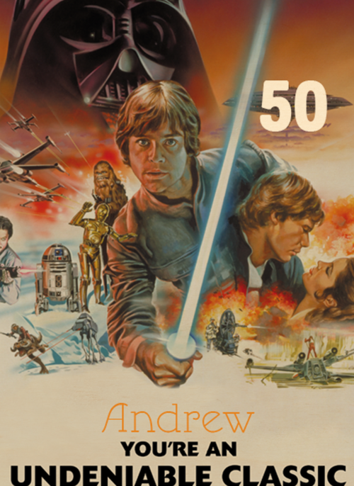 verjaardag kaart man star wars classics