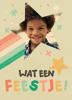 Fotokaart wat een feestje