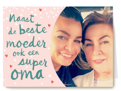 super oma beste moeder fotokaart