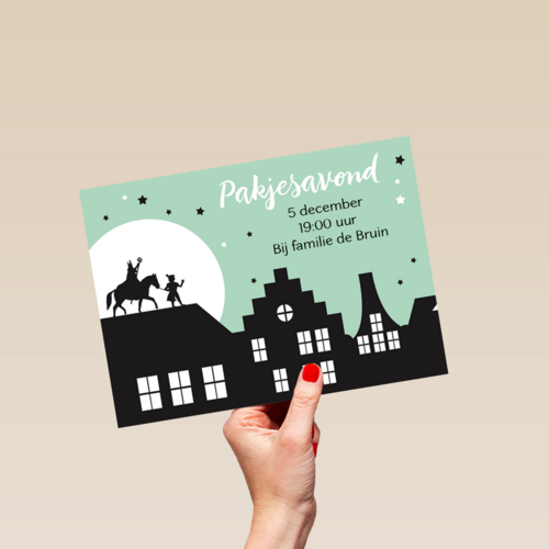 sinterklaas kaart Pakjesavond