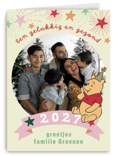 Disney Een Gelukkig En Gezond 2027 Fotokaart Winnie The Pooh