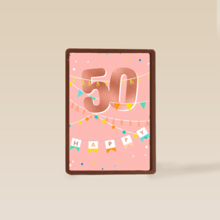 Verjaardagskaart happy 50