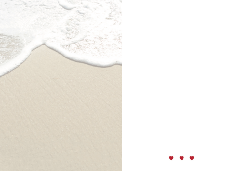 fotokaart save the date strand