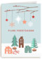 zakelijke kerstkaart sneeuwlandschap