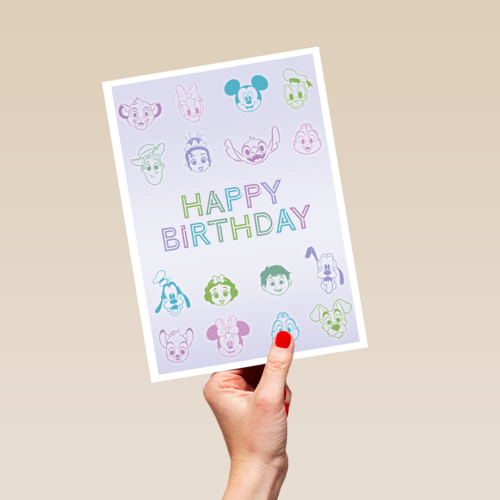 Disney Pixar verjaardagskaart happy birthday