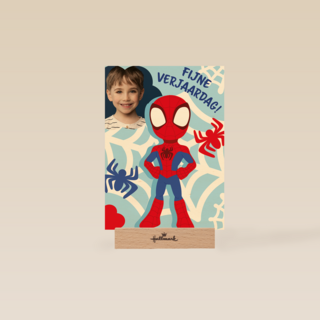 Fotokaart verjaardag spidey