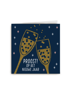 klink proost op het nieuwe jaar
