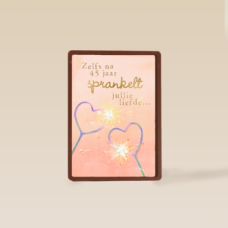 Zelfs na 45 jaar sprankelt de liefde