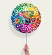 Ballon Happy Birthday Confetti Multi Eco