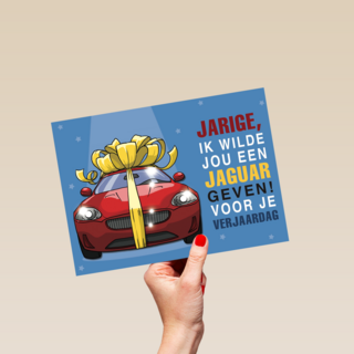een jaguar voor je verjaardag