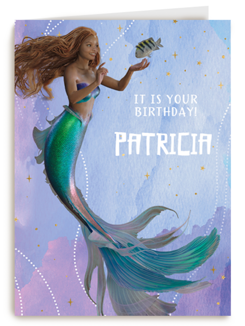 Little Mermaid kaart it is your Birthday
