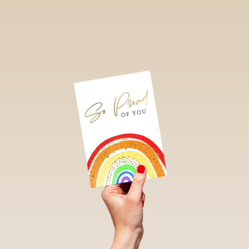 So proud of you rainbow