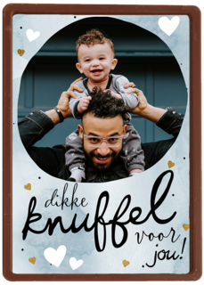 vaderdag fotokaart dikke knuffel voor jou