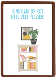 eindelijk op kot heel veel plezier