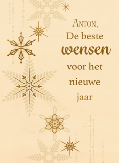 Nieuwjaar Sterren De Beste wensen naam