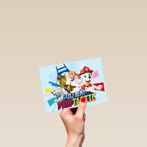 Paw Patrol kaart jij bent fantastisch