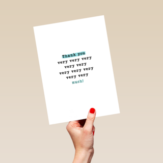 Bedankt thank you very very very much