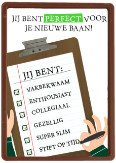 nieuwe baan kaart perfect voor je nieuwe baan