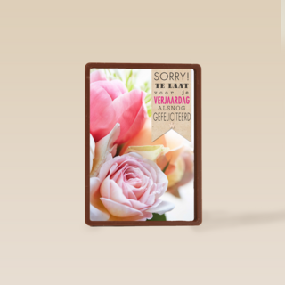 bloemen sorry te laat