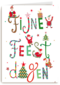 Kerstkaart turnowsk fijne feestdagen